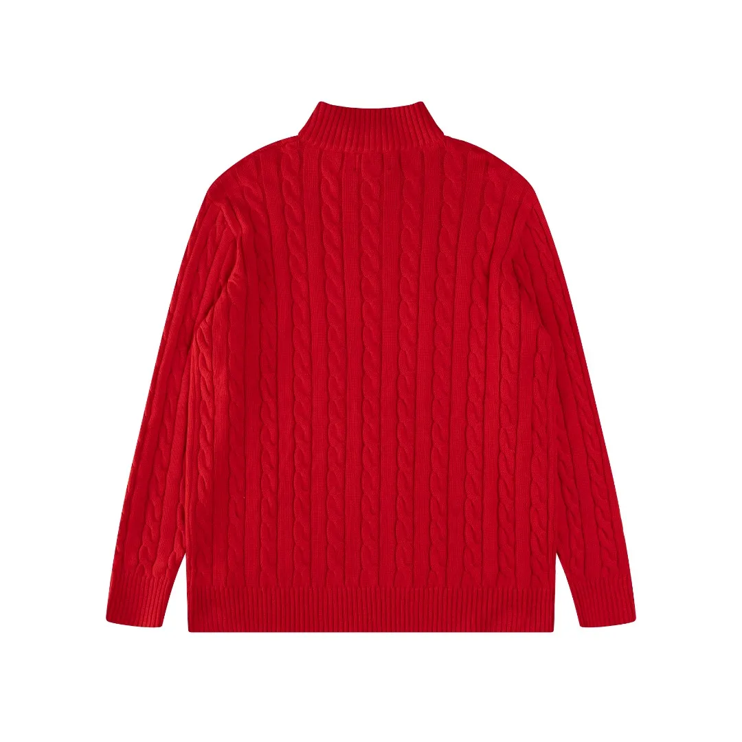 P236 #R92 RALPH LAUREN Ralph Lauren fifteen colors classic small label embroidery logo turtleneck pullover half-zip knitted cable sweater with high-density LOGO embroidery on the chest and original customized tag accessories. Made of pure cotton yarn, pure cotton is skin-friendly and comfortable, small label war horse embroidered twist turtleneck sweater 🐎 high quality, follow the blogger to learn how to wear it! Let’s buy a Ralph Lauren cable sweater. It’s a super hard-to-find series after it became popular. It’s hard to find one on the official website. It’s simple and practical to wear, with a lazy and loose feel. The thickened fabric has more texture, feels soft and delicate, and has a loose fit. Whether worn alone or layered, you can wear different styles of fashion with just one piece!   Size：XS S M L